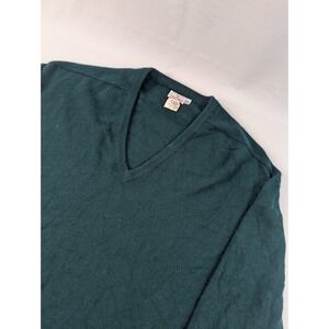 VTG Neiman Marcus Cashmere Sweater V-Neck  Scotland Forest Green 128 48" (XL)